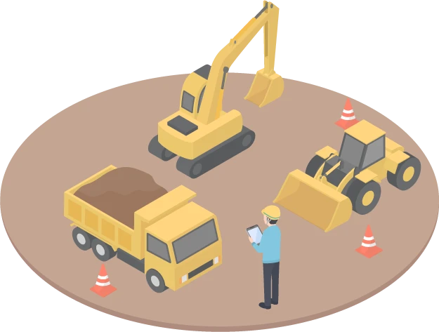 建設現場をイメージしたイラスト
